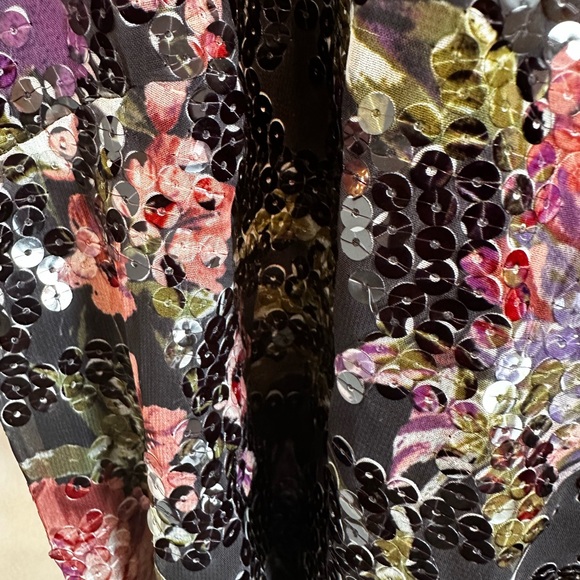 Beautiful, colourful sequins wrap dress in new condition from Nordstrom - Picture 9 of 14